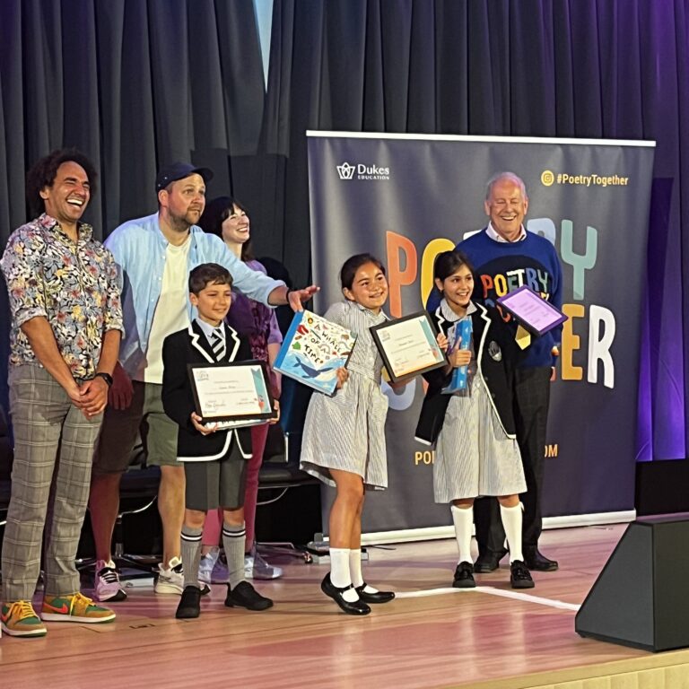 Three of our Devonshire House pupils performed their favourite poem on the Poetry Together's stage.